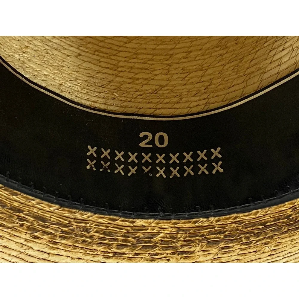 Justin‎ 20X Straw Cowboy Hat Natural Tan Western Wide Brim Made in Mexico 7 1/4